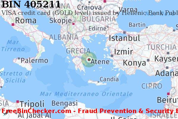 405211 VISA credit Greece GR Lista BIN