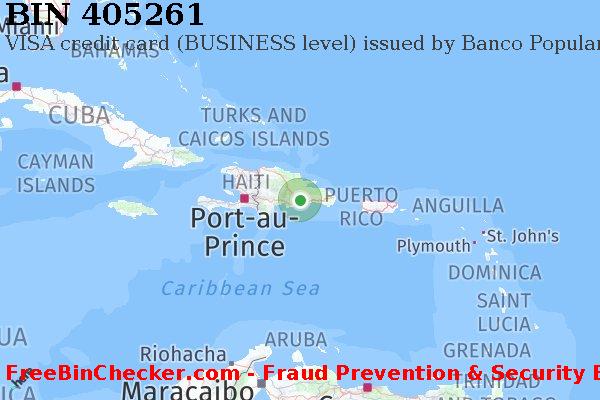 405261 VISA credit Dominican Republic DO BIN List