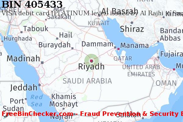 405433 VISA debit Saudi Arabia SA BIN List