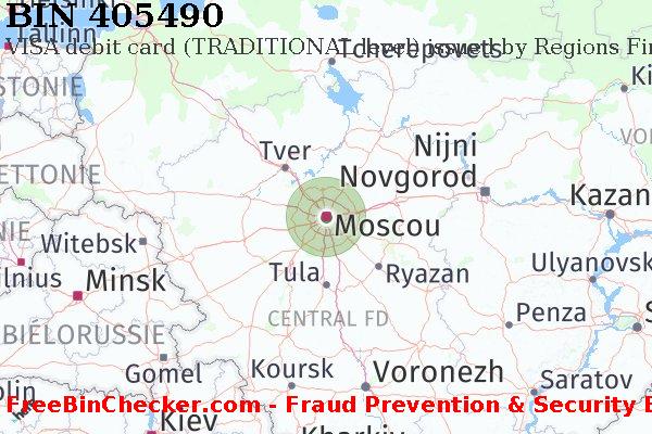 405490 VISA debit Russian Federation RU BIN Liste 