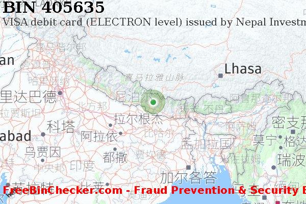 405635 VISA debit Nepal NP BIN列表
