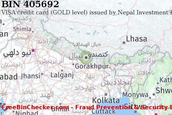 405692 VISA credit Nepal NP قائمة BIN