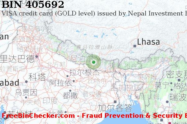 405692 VISA credit Nepal NP BIN列表