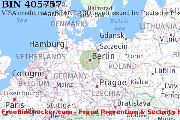 405757 VISA credit Germany DE BIN List