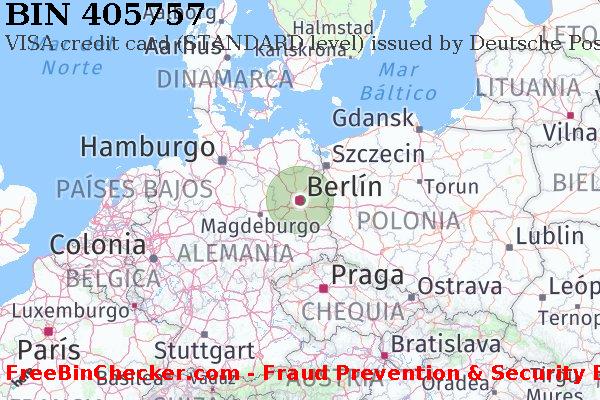 405757 VISA credit Germany DE Lista de BIN