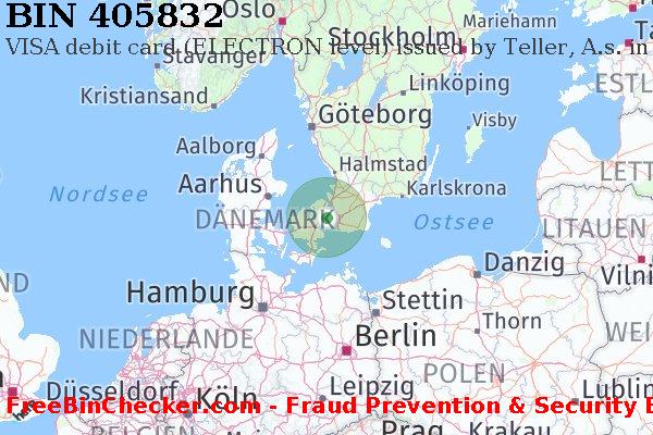 405832 VISA debit Denmark DK BIN-Liste