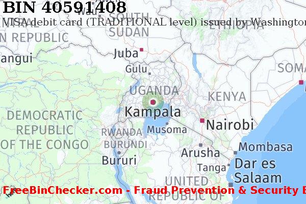 40591408 VISA debit Uganda UG बिन सूची