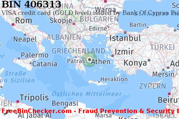 406313 VISA credit Greece GR BIN-Liste