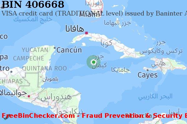 406668 VISA credit Cayman Islands KY قائمة BIN