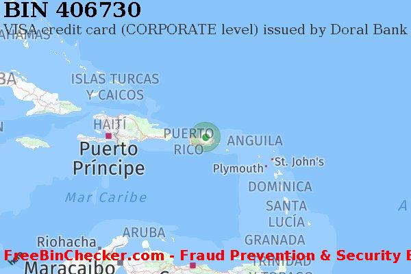 406730 VISA credit Puerto Rico PR Lista de BIN