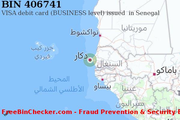 406741 VISA debit Senegal SN قائمة BIN