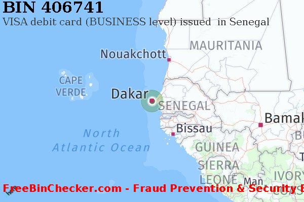 406741 VISA debit Senegal SN BIN Dhaftar