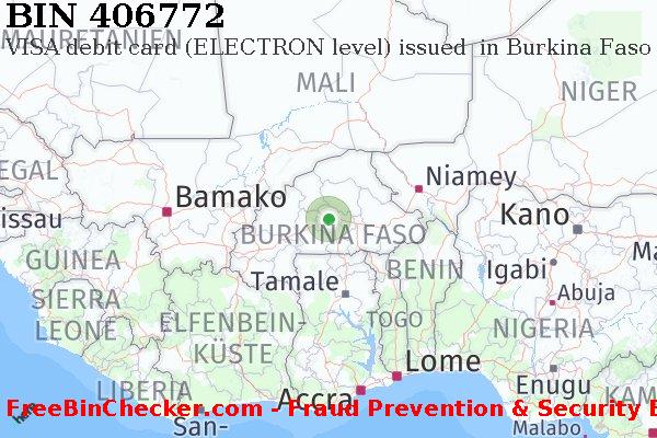 406772 VISA debit Burkina Faso BF BIN-Liste