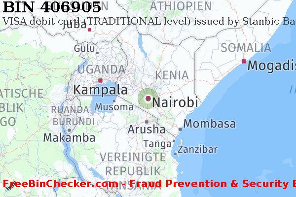 406905 VISA debit Kenya KE BIN-Liste