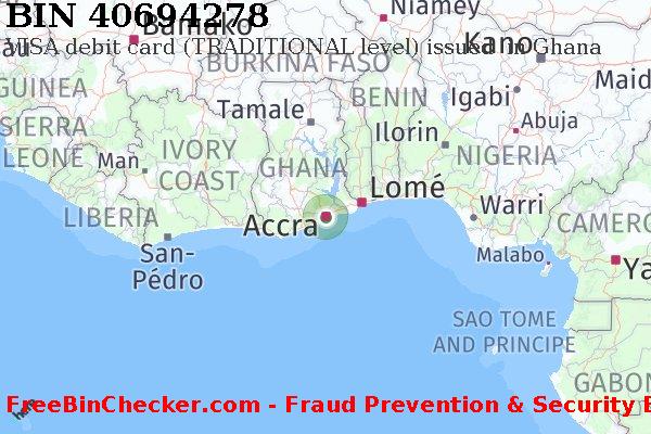 40694278 VISA debit Ghana GH BIN List