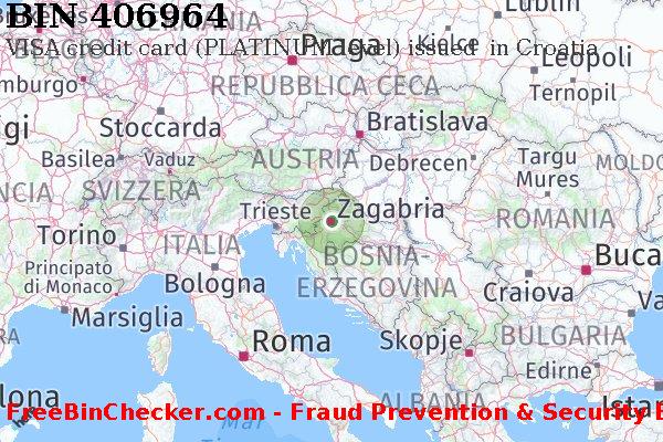 406964 VISA credit Croatia HR Lista BIN