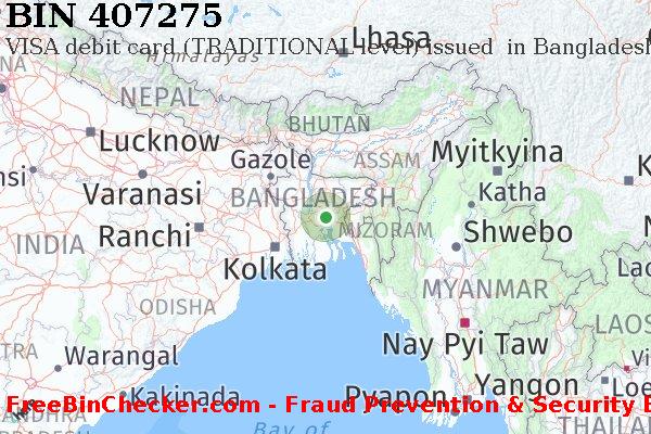 407275 VISA debit Bangladesh BD BIN List