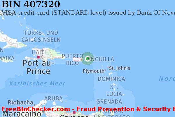 407320 VISA credit Virgin Islands (U.S.) VI BIN-Liste