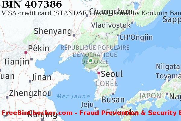 407386 VISA credit North Korea KP BIN Liste 