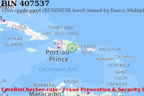 407537 VISA credit Dominican Republic DO BIN List