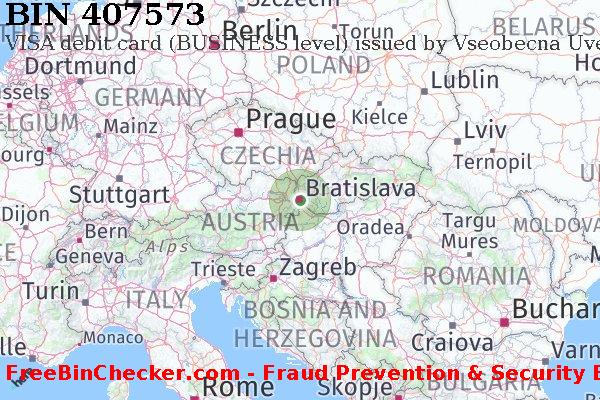 407573 VISA debit Slovakia (Slovak Republic) SK BIN List