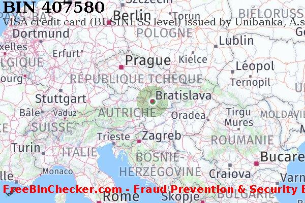 407580 VISA credit Slovakia (Slovak Republic) SK BIN Liste 