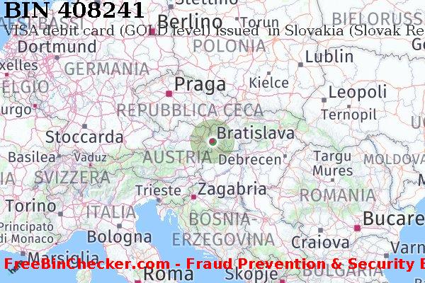 408241 VISA debit Slovakia (Slovak Republic) SK Lista BIN