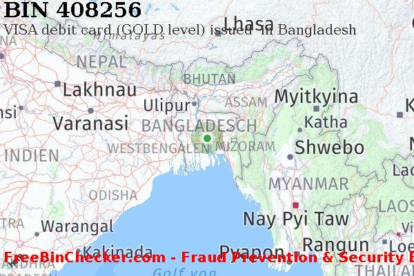 408256 VISA debit Bangladesh BD BIN-Liste