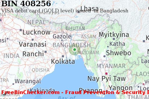 408256 VISA debit Bangladesh BD BIN Lijst