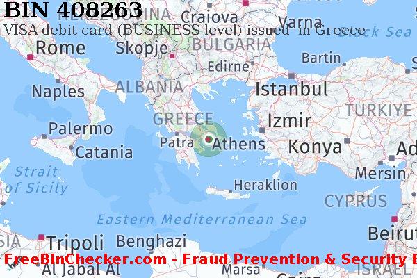 408263 VISA debit Greece GR বিন তালিকা