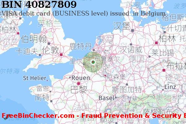 40827809 VISA debit Belgium BE BIN列表