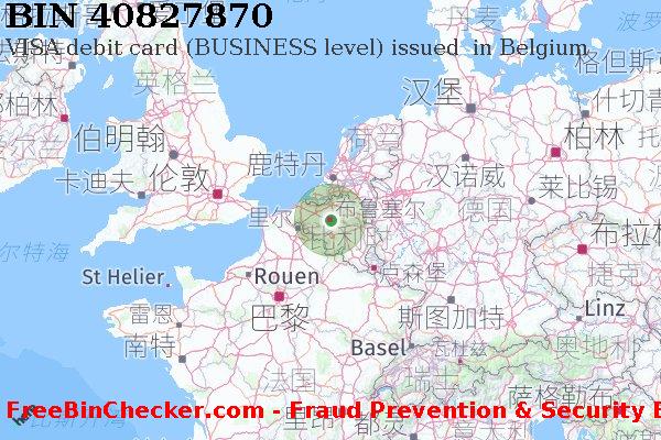 40827870 VISA debit Belgium BE BIN列表
