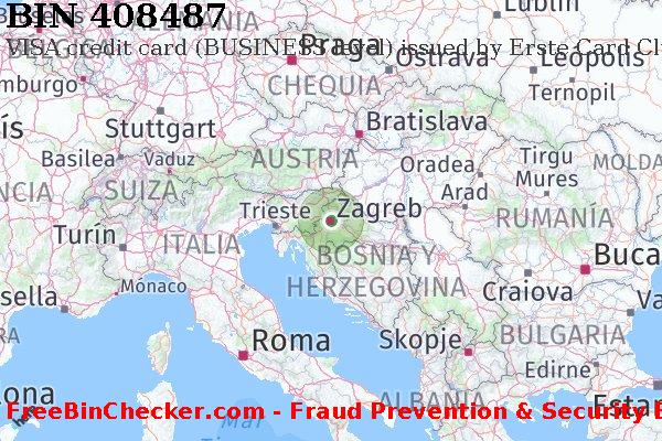408487 VISA credit Croatia HR Lista de BIN