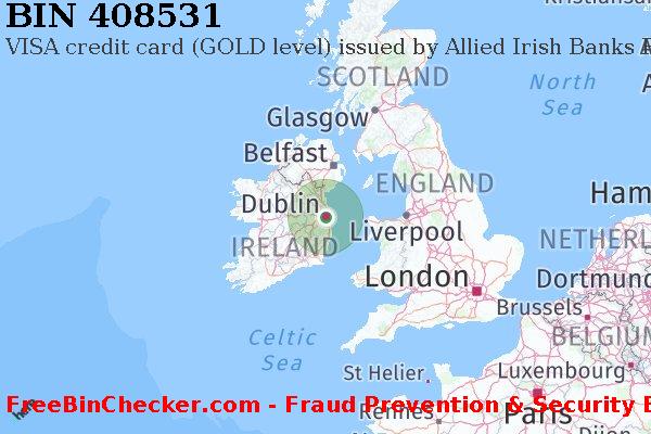 408531 VISA credit Ireland IE BIN List