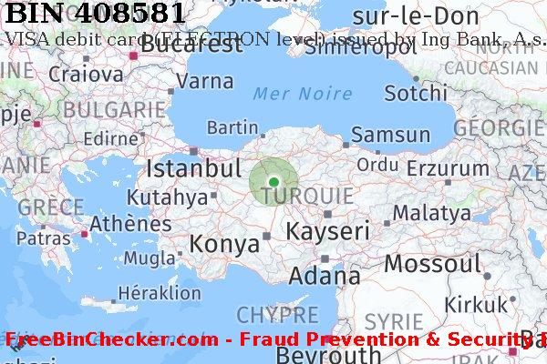 408581 VISA debit Turkey TR BIN Liste 