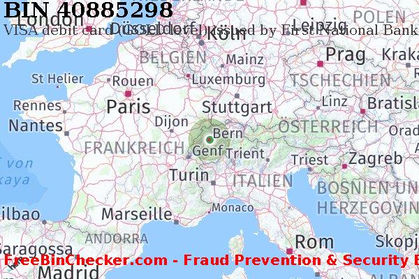 40885298 VISA debit Switzerland CH BIN-Liste