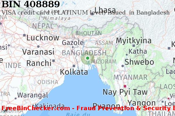 408889 VISA credit Bangladesh BD BIN Liste 
