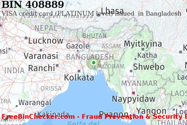 408889 VISA credit Bangladesh BD Lista BIN