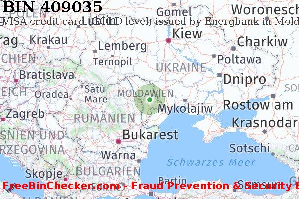 409035 VISA credit Moldova MD BIN-Liste