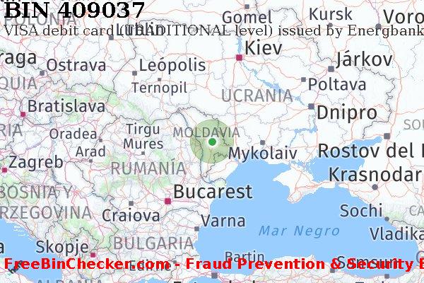 409037 VISA debit Moldova MD Lista de BIN