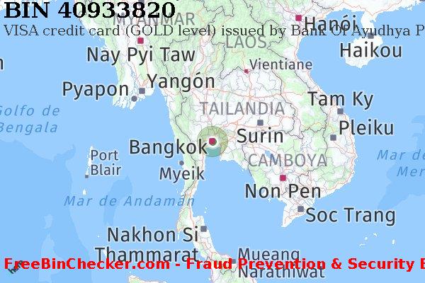 40933820 VISA credit Thailand TH Lista de BIN