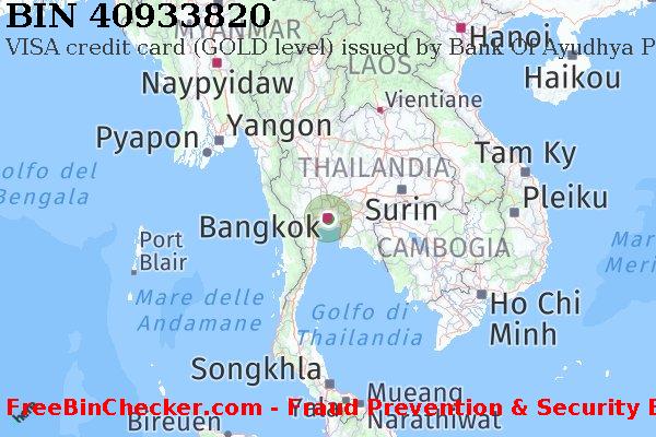 40933820 VISA credit Thailand TH Lista BIN