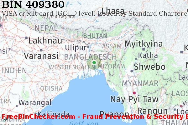 409380 VISA credit Bangladesh BD BIN-Liste