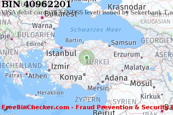 40962201 VISA debit Turkey TR BIN-Liste