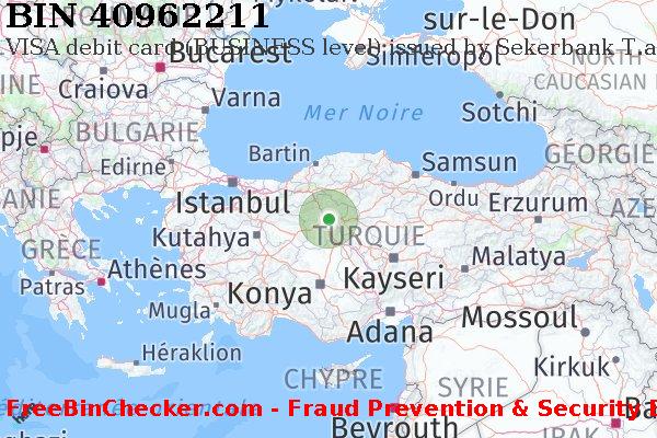 40962211 VISA debit Turkey TR BIN Liste 