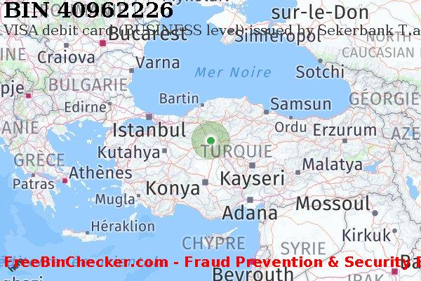 40962226 VISA debit Turkey TR BIN Liste 