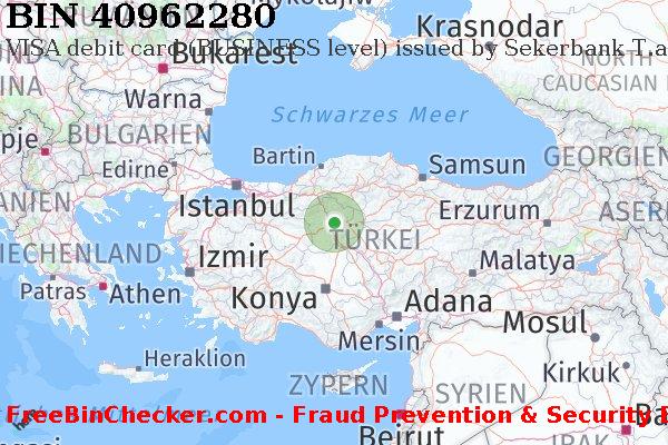40962280 VISA debit Turkey TR BIN-Liste