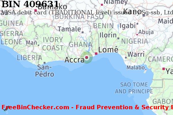 409631 VISA debit Ghana GH BIN Lijst
