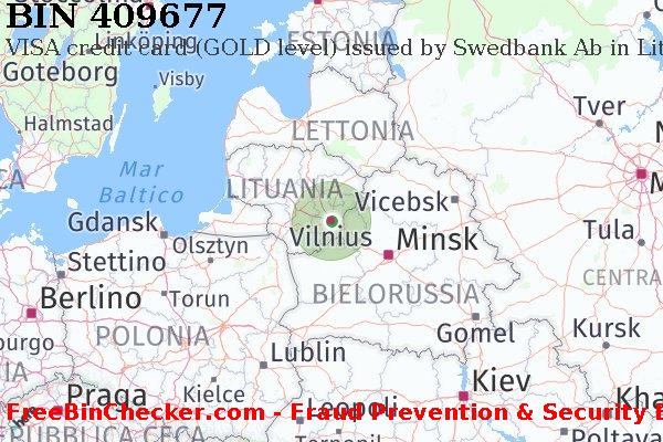 409677 VISA credit Lithuania LT Lista BIN