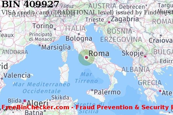 409927 VISA credit Italy IT Lista BIN